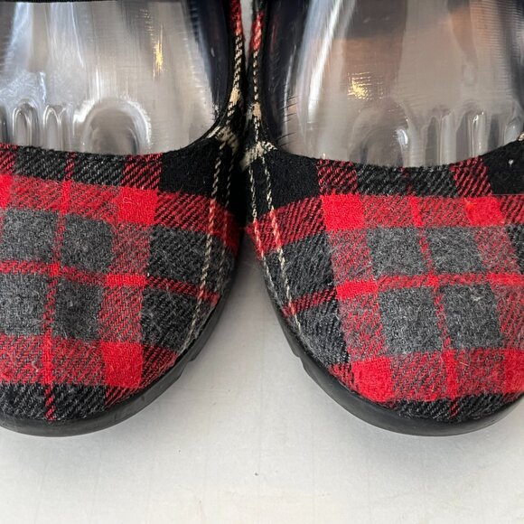 Anne Klein Sport Tartan Plaid Flannel Mary Jane Block Heels ~ Women's Size 8.5M - Picture 6 of 11